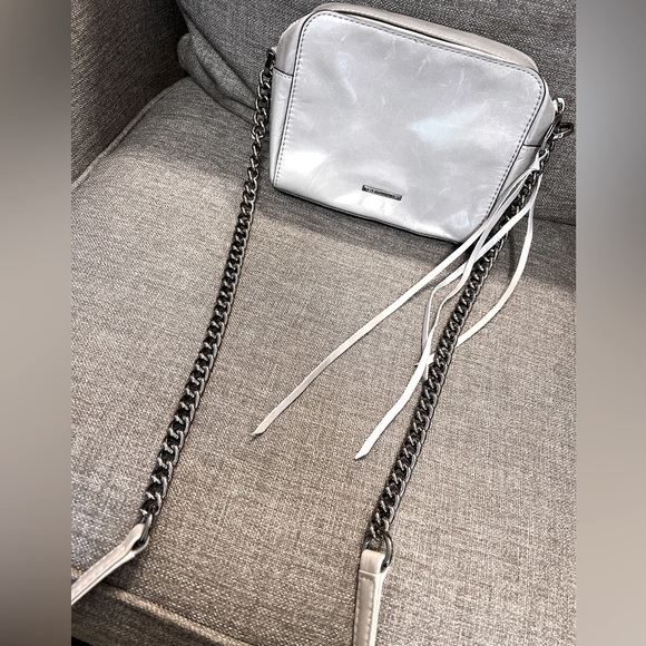 Rebecca Minkoff, crossbody bag, gray with metallic accessories - Picture 2 of 5